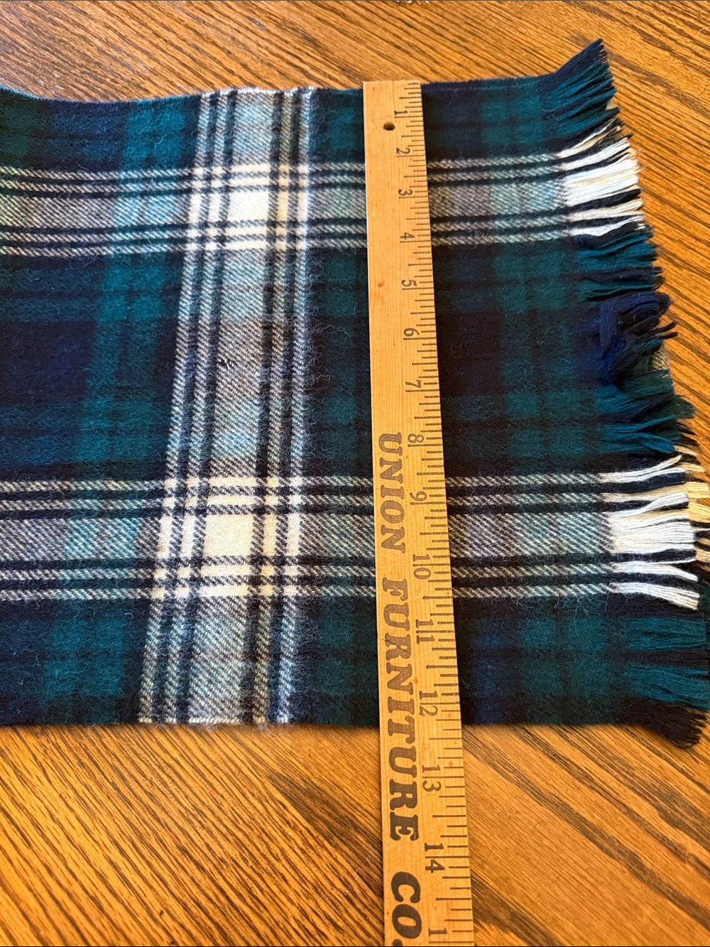 Johnstons of Elgin Black Watch Tartan Scarf 100% Wool Made Scotland - Picture 8 of 8